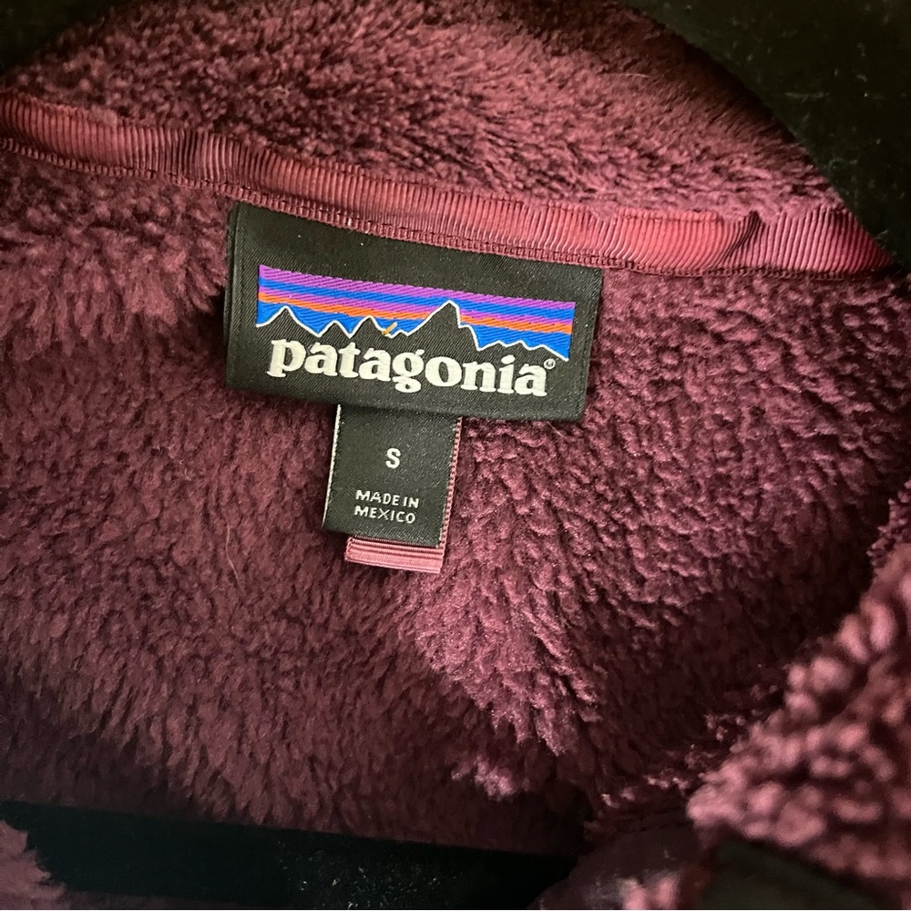Patagonia Re-Tool Snap-T Purple Fleece Pullover Sweater Long Sleeve Small - Picture 7 of 8